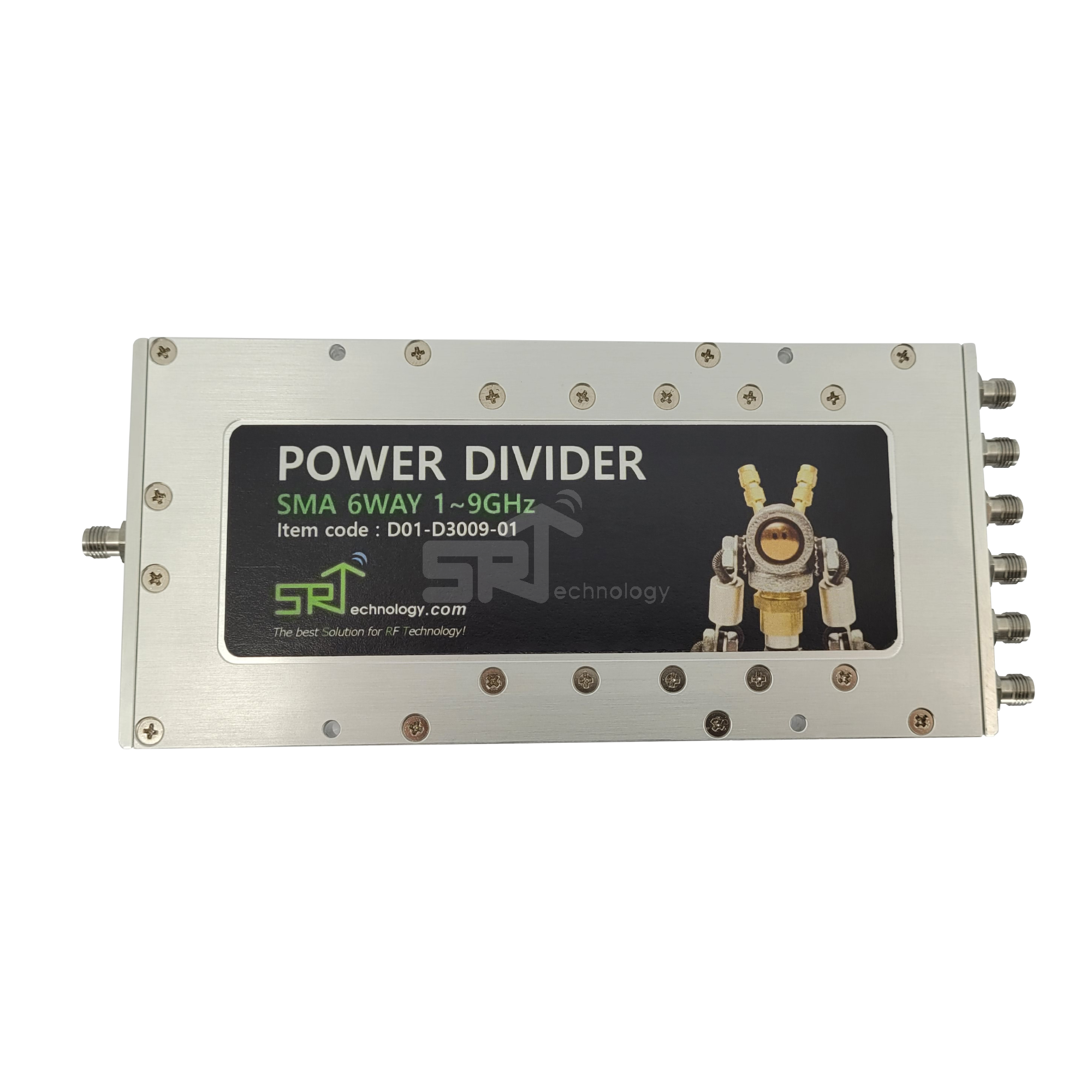 Power Divider SMA 6Way 1.0~9.0GHz